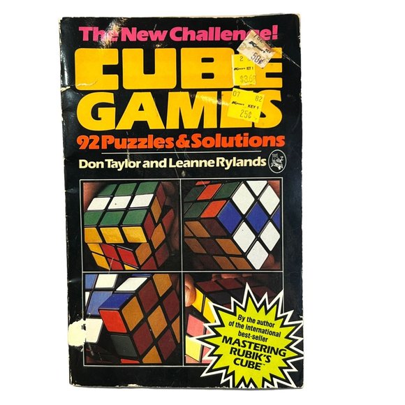 Vintage '81 Cube Games Rubik's Cube  Puzzle & Solutions Book - Picture 1 of 13